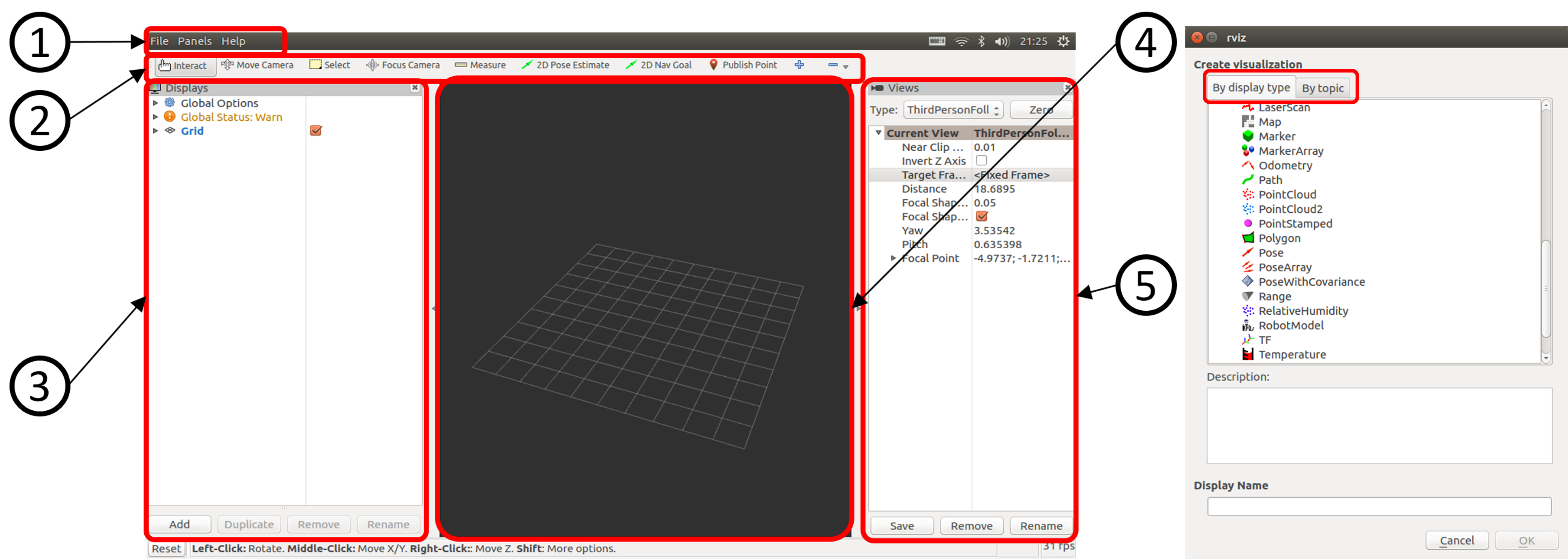 3.3d可視化ツールrvizについて - Ros2 Tutorials